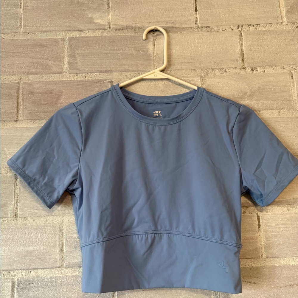 JoyLab Women's Short Sleeve Blue Tee